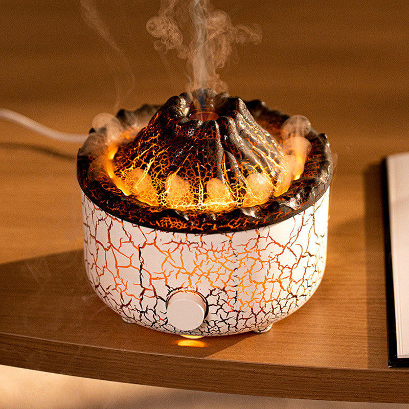 Transform Your Space with the New Creative Volcano Humidifier Aromatherapy Machine - Experience the Magic of Jellyfish Air Flame Diffusion!
