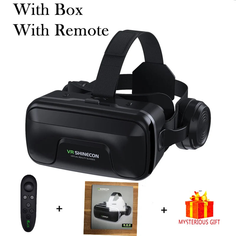 Pro-Vision VR Helmet – Ultra-HD 3D Virtual Reality Glasses for Mobile