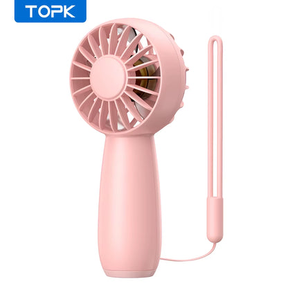 Stay Cool Anywhere with the 1800mAh Mini Portable USB Electric Fan - Rechargeable Handheld Fan with 3 Speed Options for Ultimate Comfort