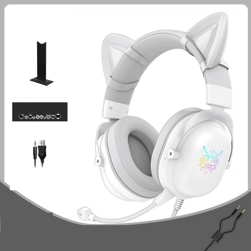 Experience Gaming Like Never Before with Our Adorable Wired Head-Mounted Headset for Girls