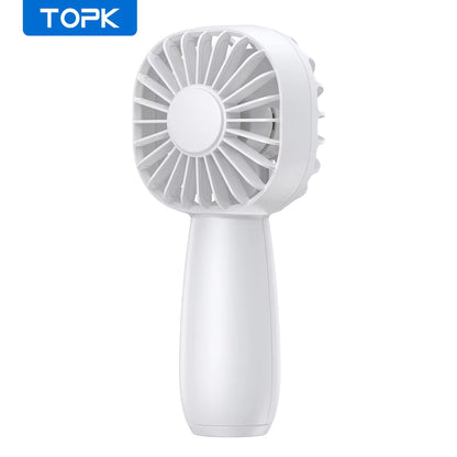 Stay Cool Anywhere with the 1800mAh Mini Portable USB Electric Fan - Rechargeable Handheld Fan with 3 Speed Options for Ultimate Comfort