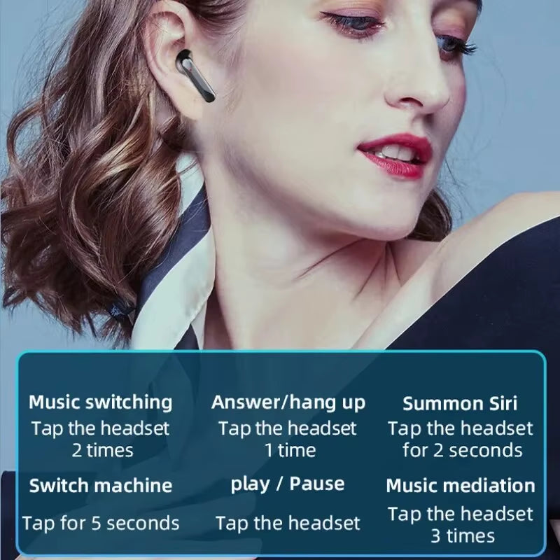 Experience Ultimate Freedom with S20 Wireless Bluetooth Earphones - Smart Touch Control & Digital Display for Gaming and Sports