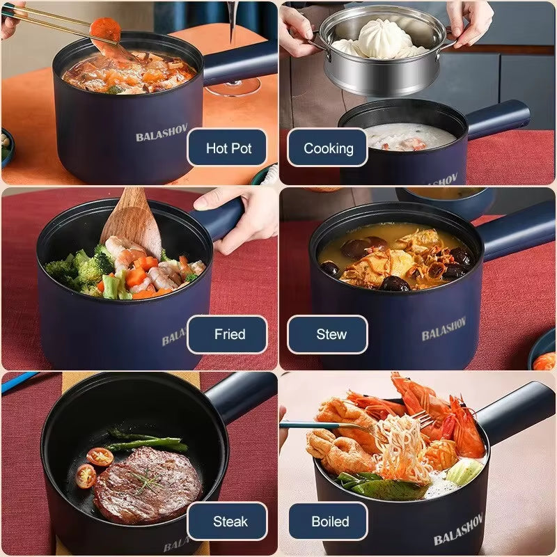 Portable Electric Cooking Pot | Easy Non-Stick Surface for One-Pot Meals