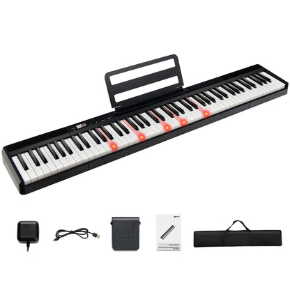88-Key Electronic Keyboard with Storage Bag for Kids and Adults