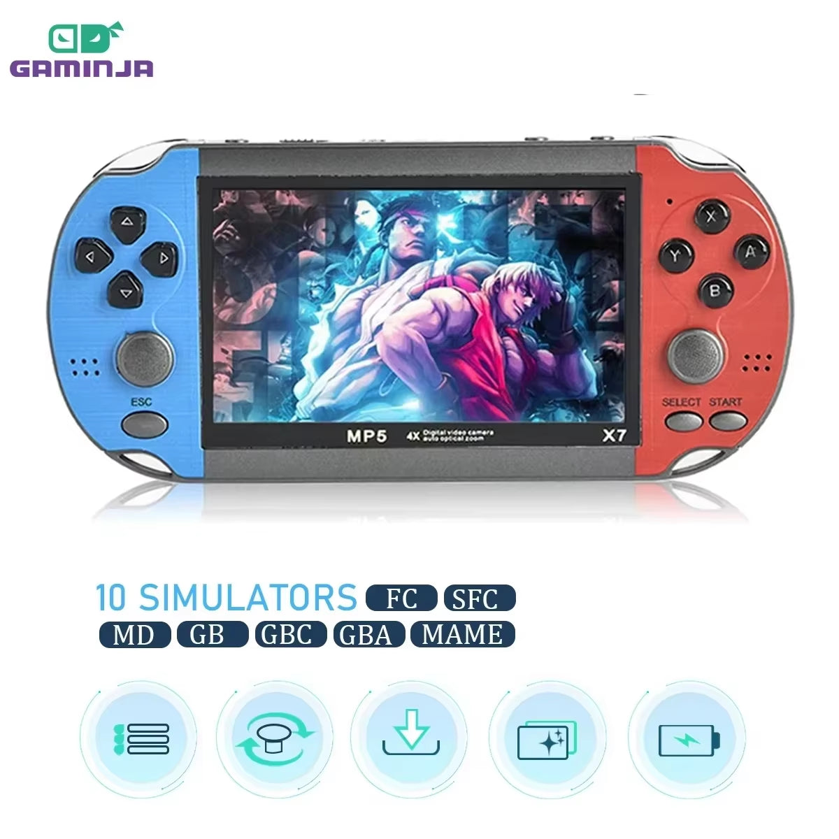 Unleash Nostalgia with the RetroArcade™ Go: Your Ultimate 4.3" HD Handheld Console Packed with 9000+ Classic Games!