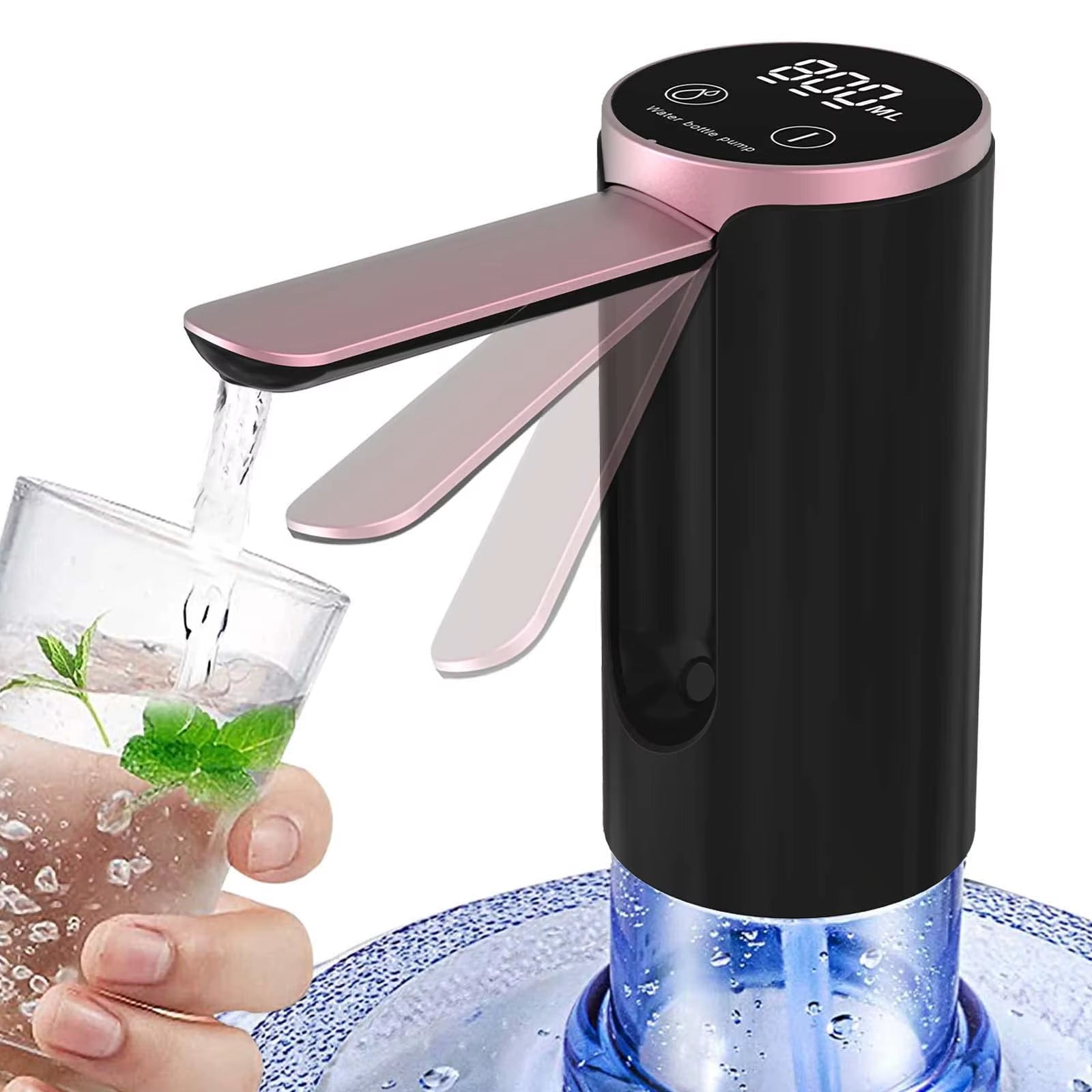 Smart LED Foldable Water Dispenser – Touch Control & Precision Volume