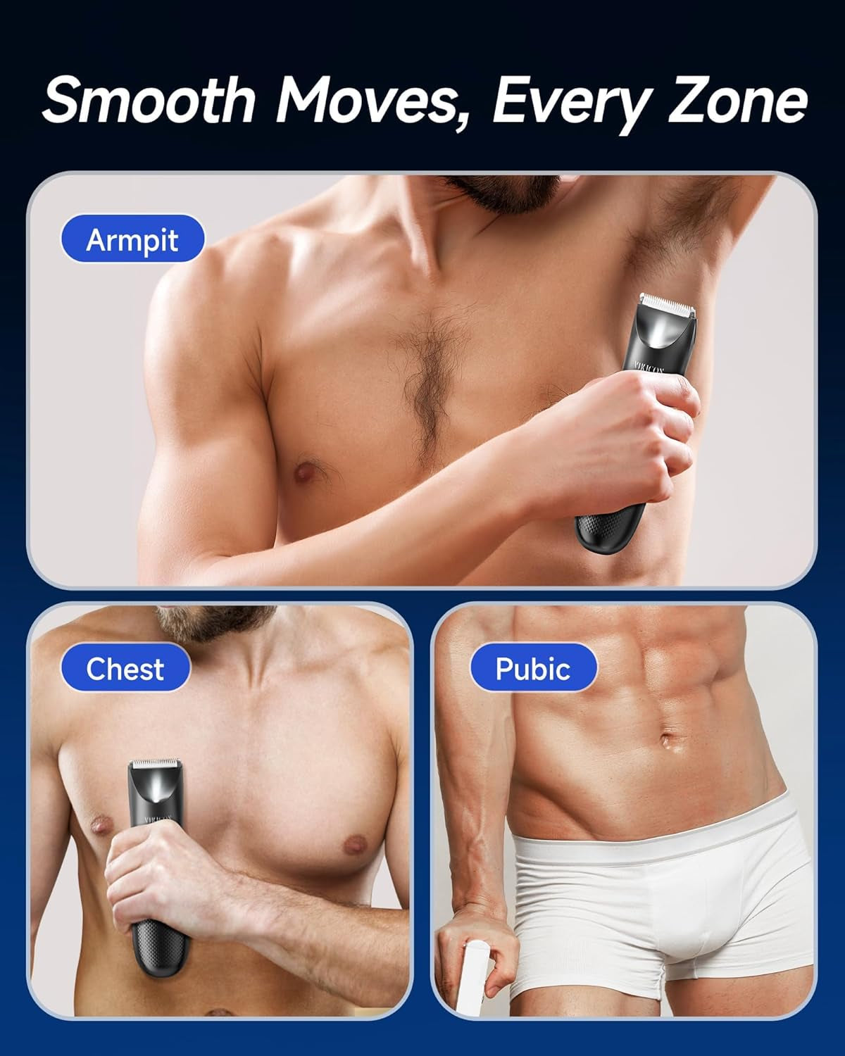 The Precision Pro Body Groomer – Waterproof Ceramic Blade Trimmer