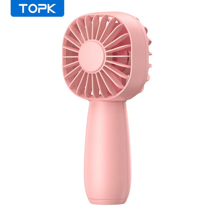 Stay Cool Anywhere with the 1800mAh Mini Portable USB Electric Fan - Rechargeable Handheld Fan with 3 Speed Options for Ultimate Comfort