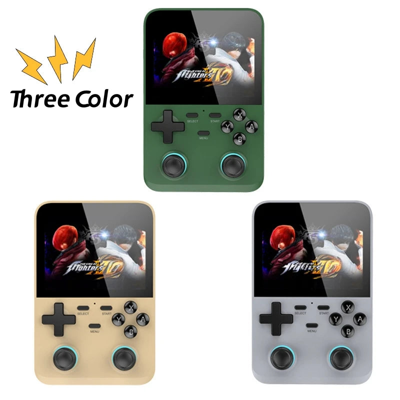 D007 Plus/X6: Ultimate 3.5" IPS Dual Joystick Handheld Game Console with 10,000+ Retro Games