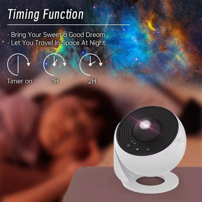 Cosmic Galaxy Projector – Immersive 360° Starry Sky Night Light