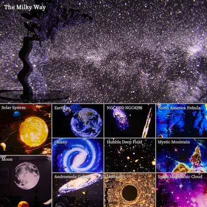 Cosmic Galaxy Projector – Immersive 360° Starry Sky Night Light