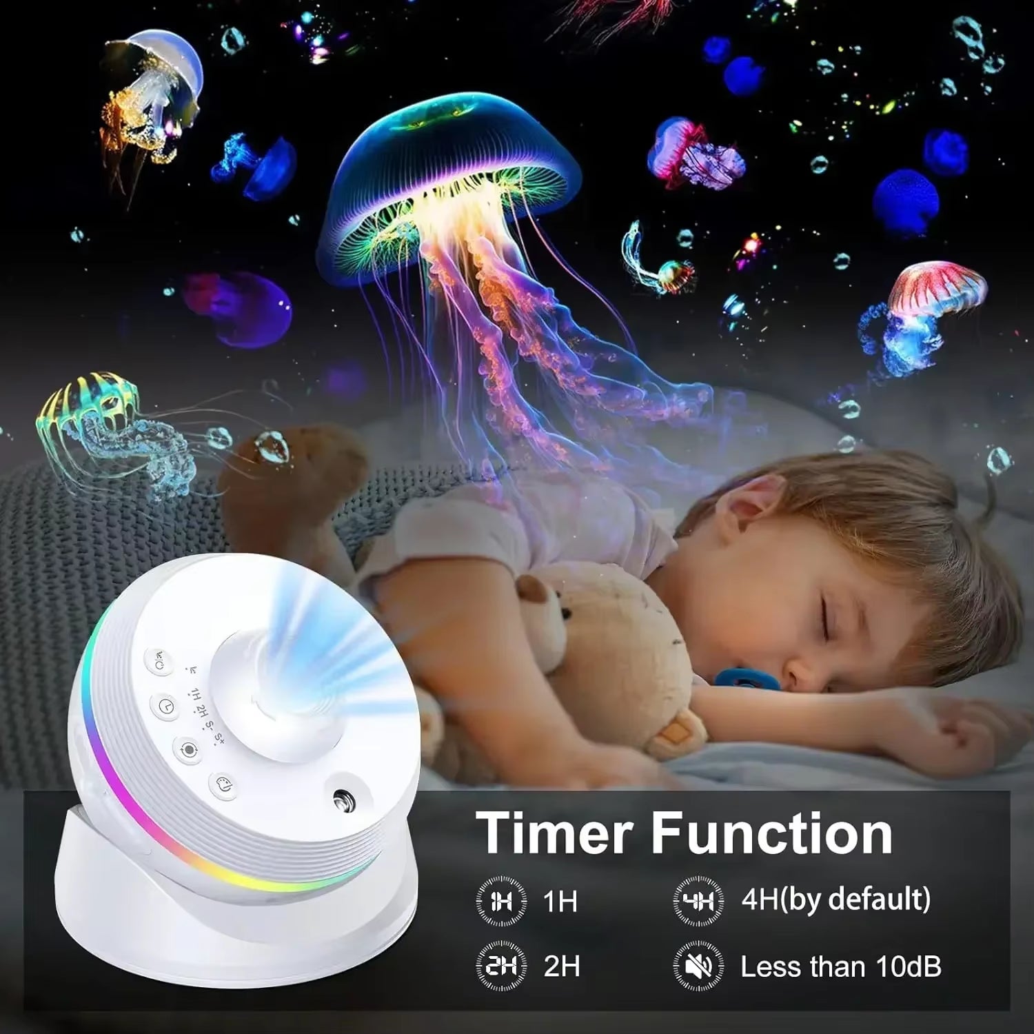 LED Night Light Galaxy Star Projector 4K HD 13 in 1 Planetarium Projector 360° Rotation for Bedroom Decor 