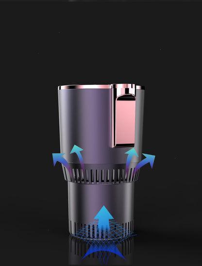Stay Cozy on the Go: Intelligent 2-in-1 Car Cup Warmer and Cooler with Smart Display