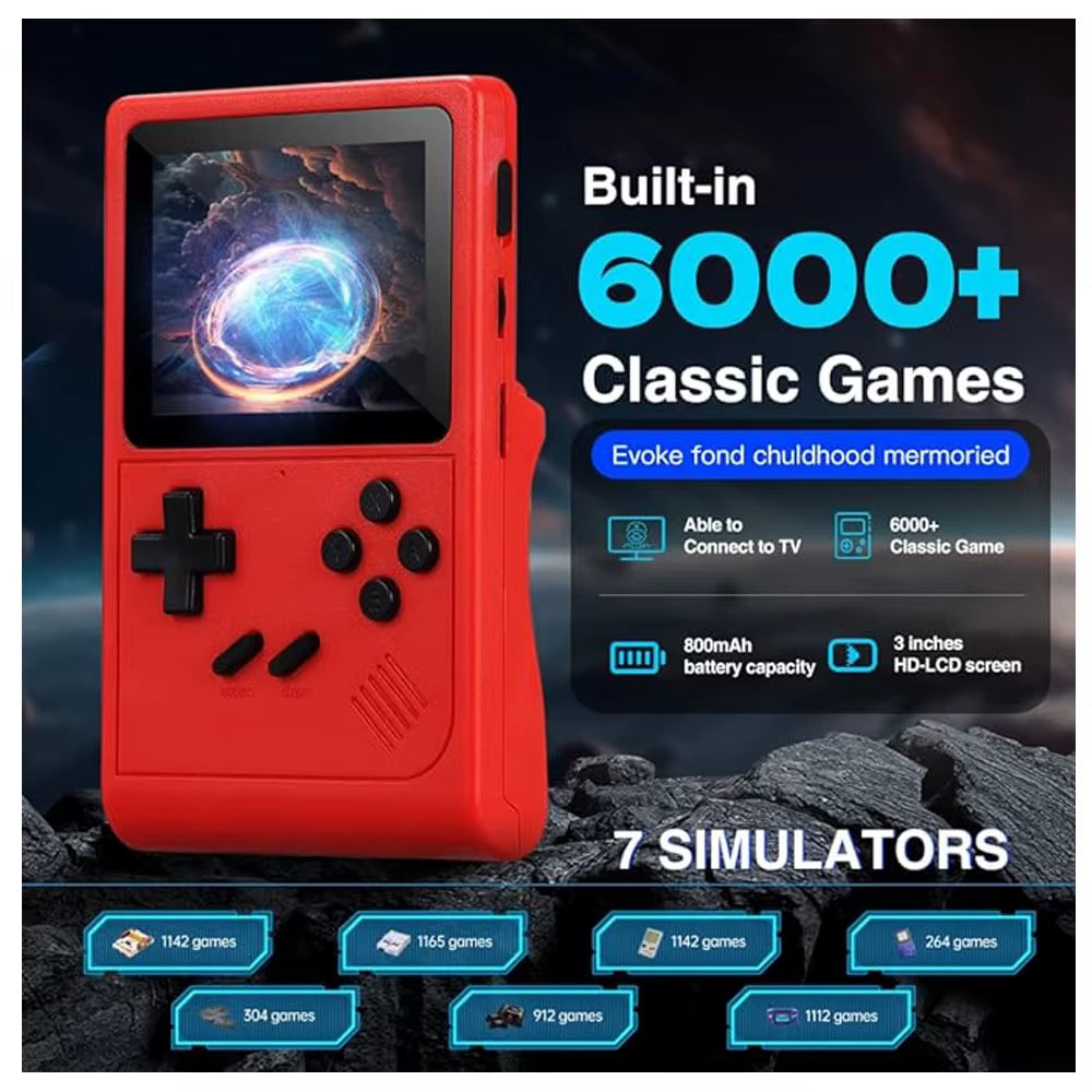 GB300 Retro Handheld Game Console – 6,000+ Classic Games Included