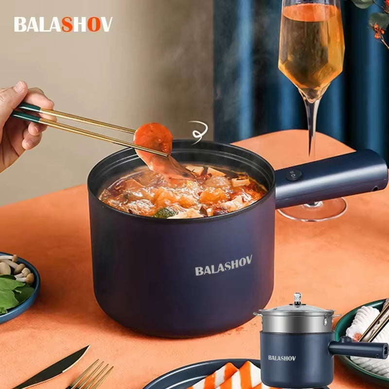 Portable Electric Cooking Pot | Easy Non-Stick Surface for One-Pot Meals