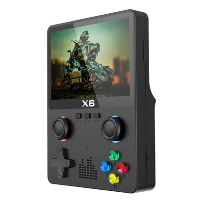 D007 Plus/X6: Ultimate 3.5" IPS Dual Joystick Handheld Game Console with 10,000+ Retro Games