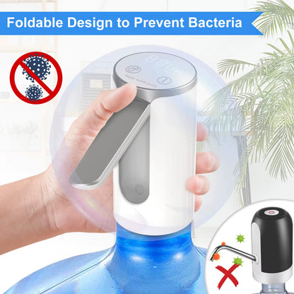 Smart LED Foldable Water Dispenser – Touch Control & Precision Volume