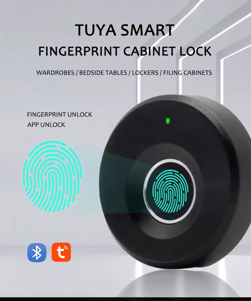 Revolutionize Your Security with the Smart Fingerprint Drawer Lock - Tuya Enabled and Biometric Access