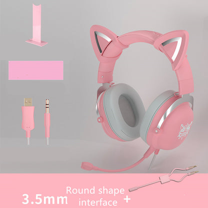 Experience Gaming Like Never Before with Our Adorable Wired Head-Mounted Headset for Girls