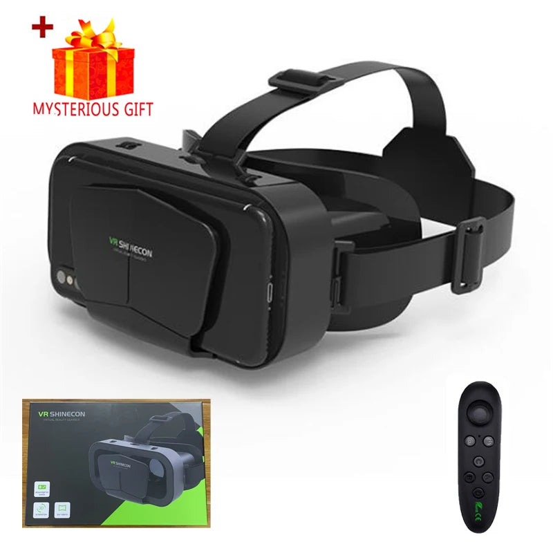 Pro-Vision VR Helmet – Ultra-HD 3D Virtual Reality Glasses for Mobile