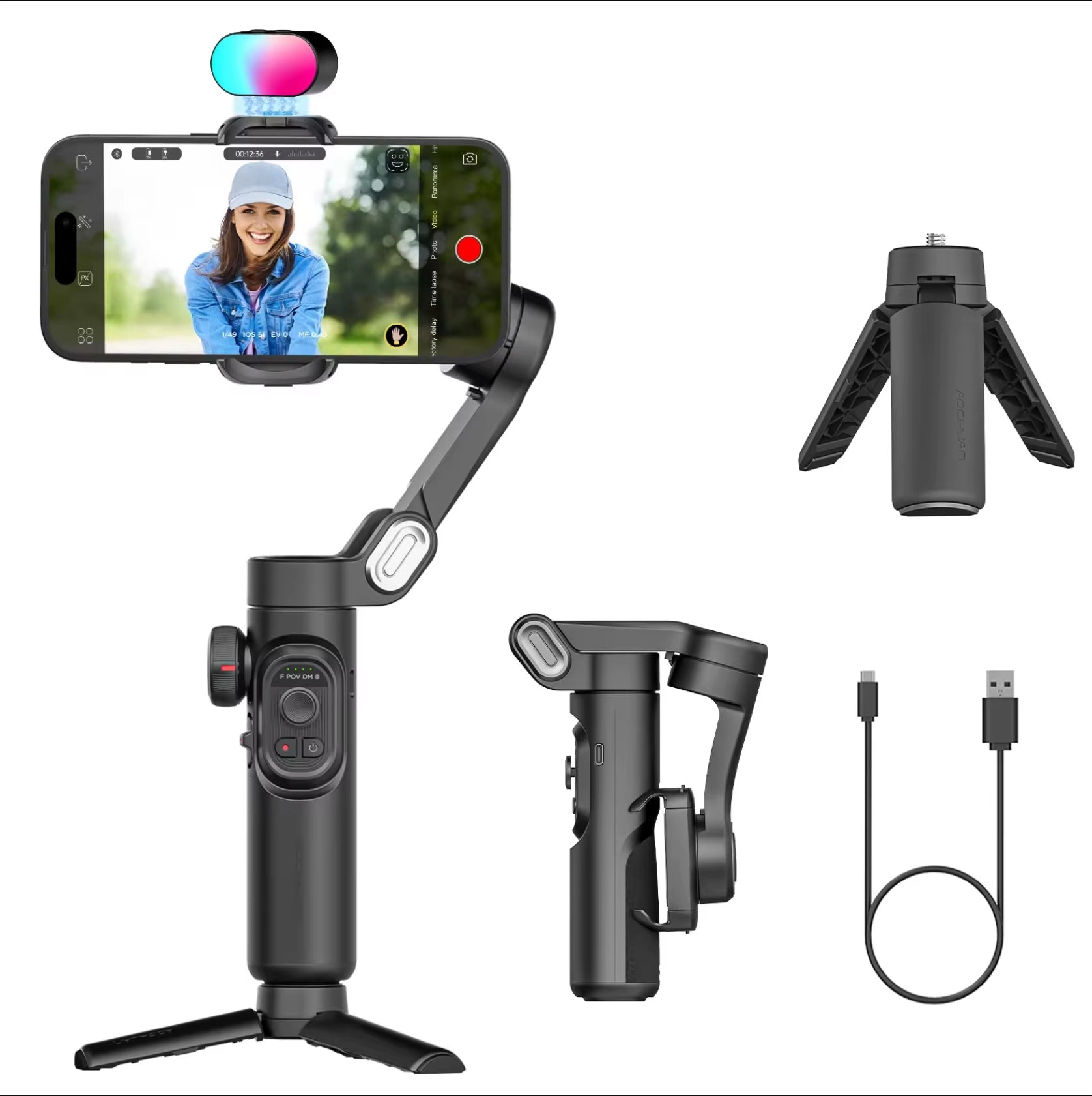 Capture Every Moment with the VlogPro™ SmartXE: The Ultimate 3-Axis AI Face-Tracking Gimbal & Smartphone Stabiliser