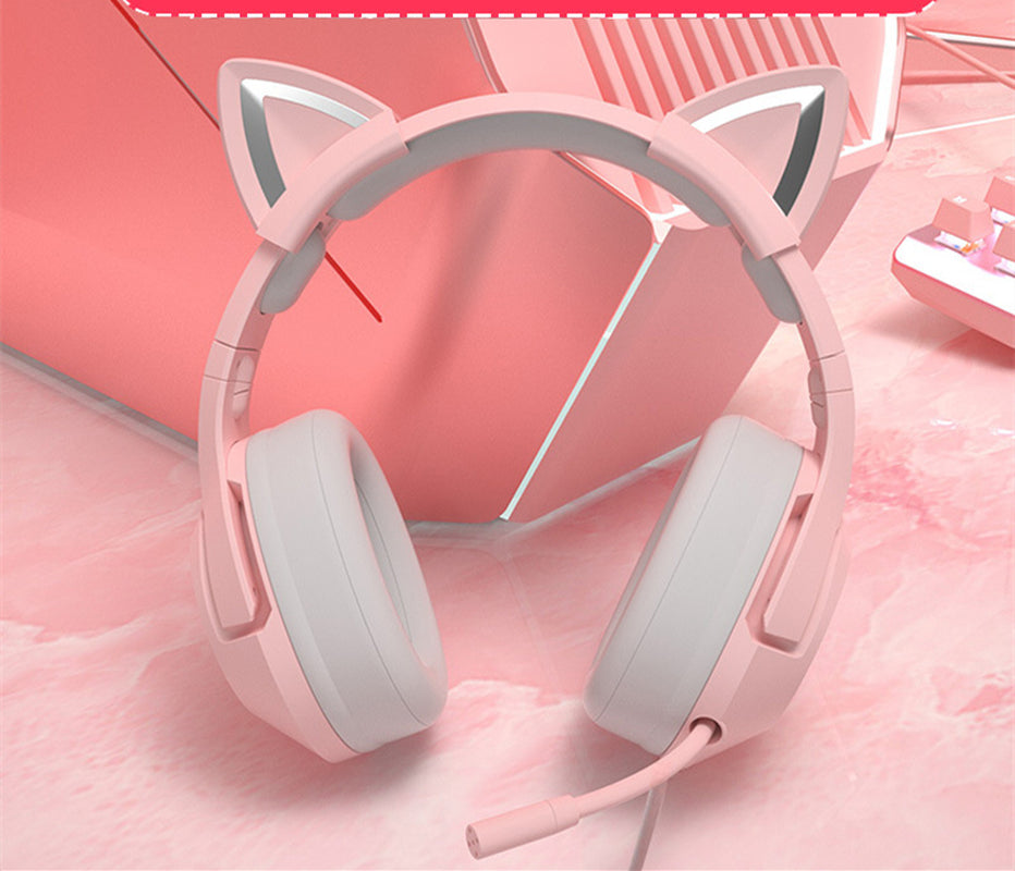 Experience Gaming Like Never Before with Our Adorable Wired Head-Mounted Headset for Girls