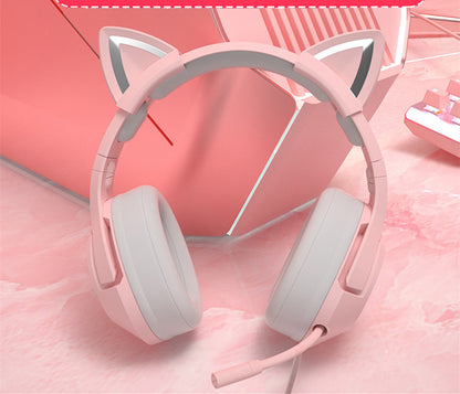 Experience Gaming Like Never Before with Our Adorable Wired Head-Mounted Headset for Girls