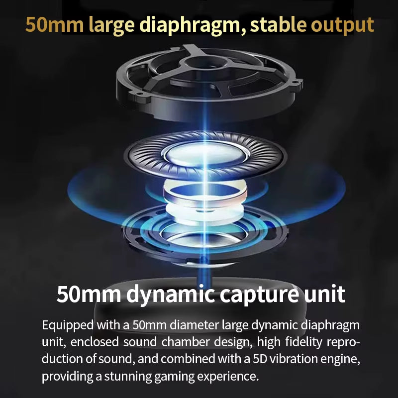 Hybrid Wireless Studio Headphones | Dual-Connect Bluetooth with HD Microphone