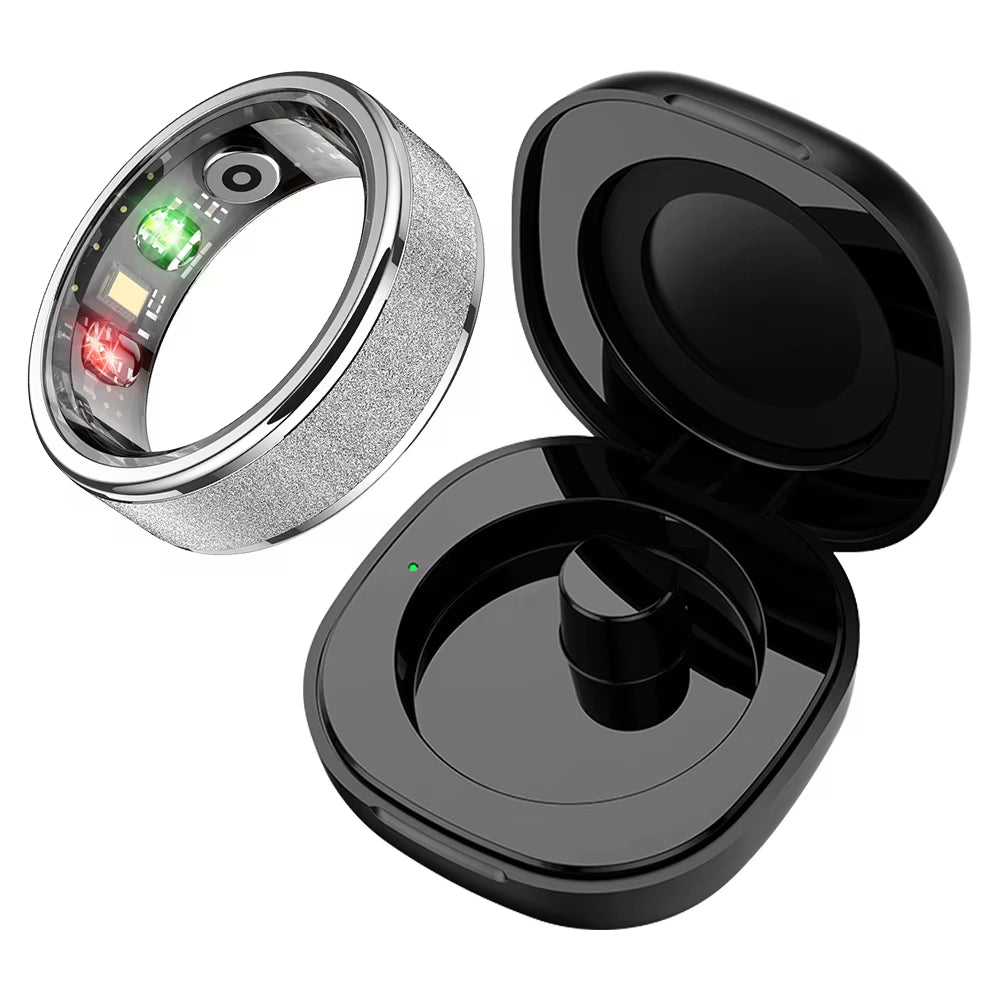 NovaRing™ R10: Professional Smart Ring with Health Tracking & Portable Charging Case