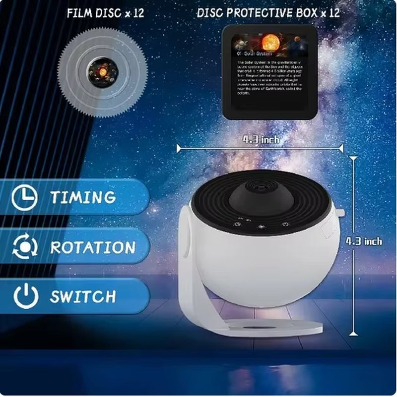 Cosmic Galaxy Projector – Immersive 360° Starry Sky Night Light
