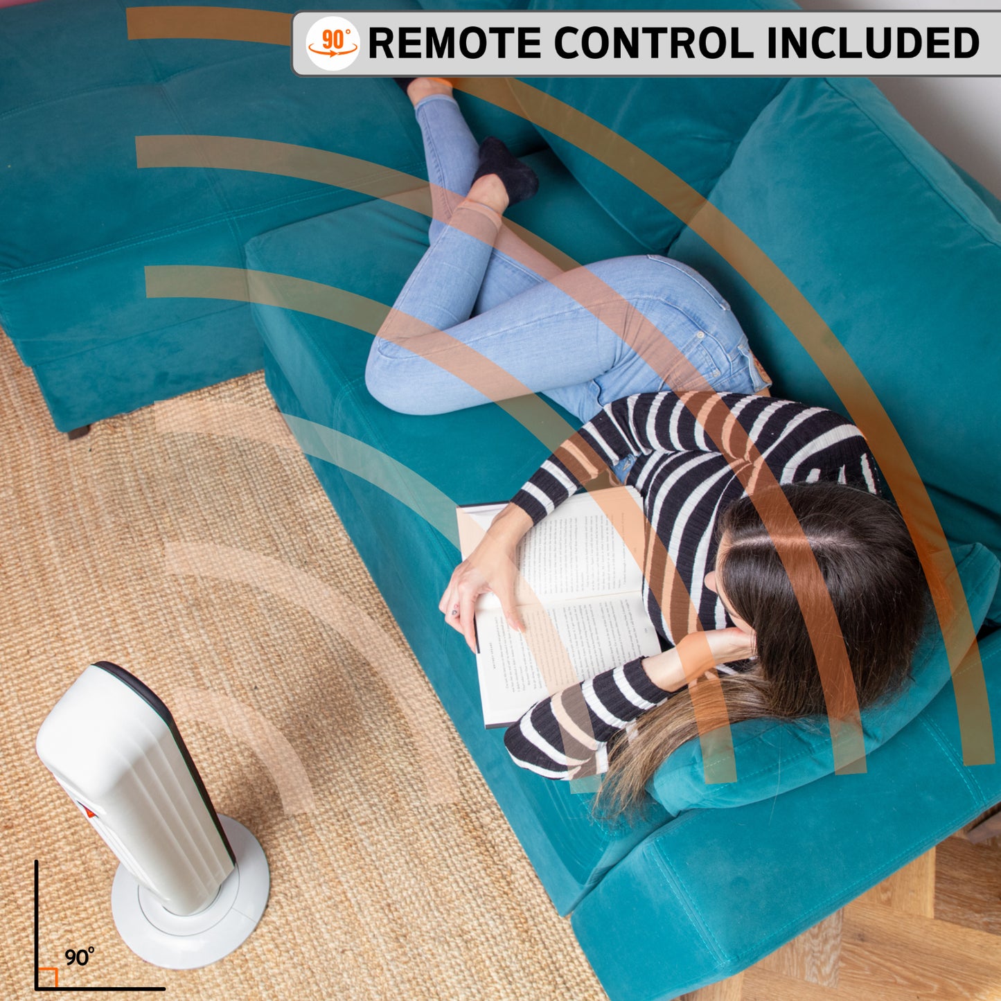 Nuovva Energy-Efficient Ceramic Tower Fan and Heater