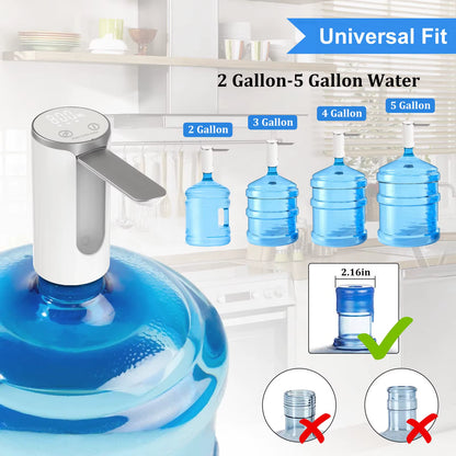 Smart LED Foldable Water Dispenser – Touch Control & Precision Volume