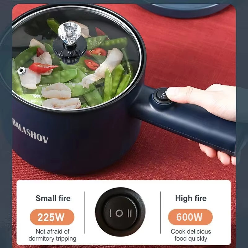 Portable Electric Cooking Pot | Easy Non-Stick Surface for One-Pot Meals