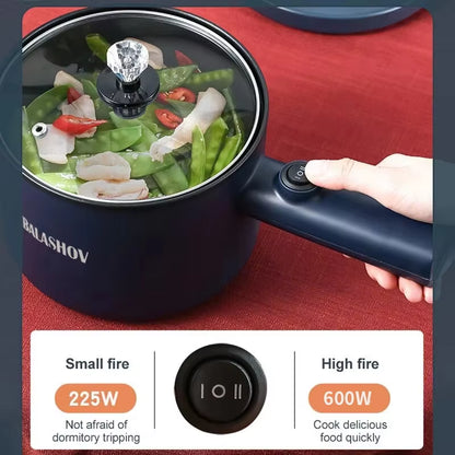 Portable Electric Cooking Pot | Easy Non-Stick Surface for One-Pot Meals
