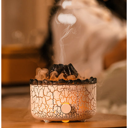 Transform Your Space with the New Creative Volcano Humidifier Aromatherapy Machine - Experience the Magic of Jellyfish Air Flame Diffusion!