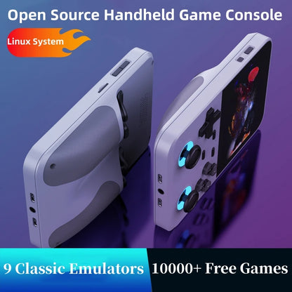 D007 Plus/X6: Ultimate 3.5" IPS Dual Joystick Handheld Game Console with 10,000+ Retro Games