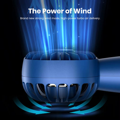 Stay Cool Anywhere with the 1800mAh Mini Portable USB Electric Fan - Rechargeable Handheld Fan with 3 Speed Options for Ultimate Comfort
