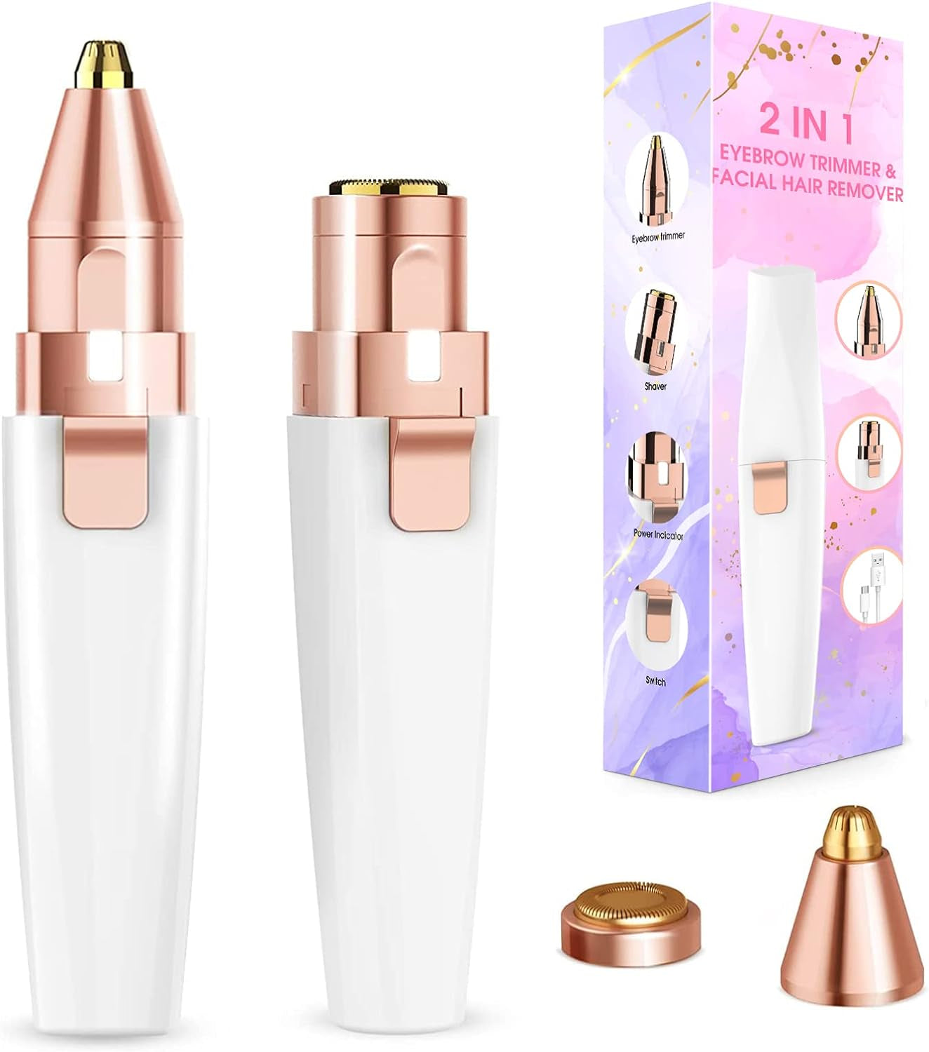 SilkGlide™ Pro: The Ultimate 2-in-1 Rechargeable Precision Trimmer & Eyebrow Sculptor for Flawless Skin