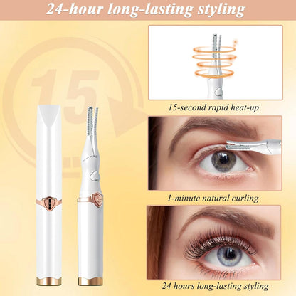 Professional Heated Eyelash Curler | 24-Hour Long-Lasting Lift