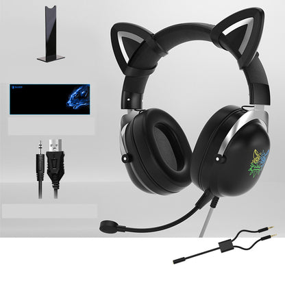 Experience Gaming Like Never Before with Our Adorable Wired Head-Mounted Headset for Girls