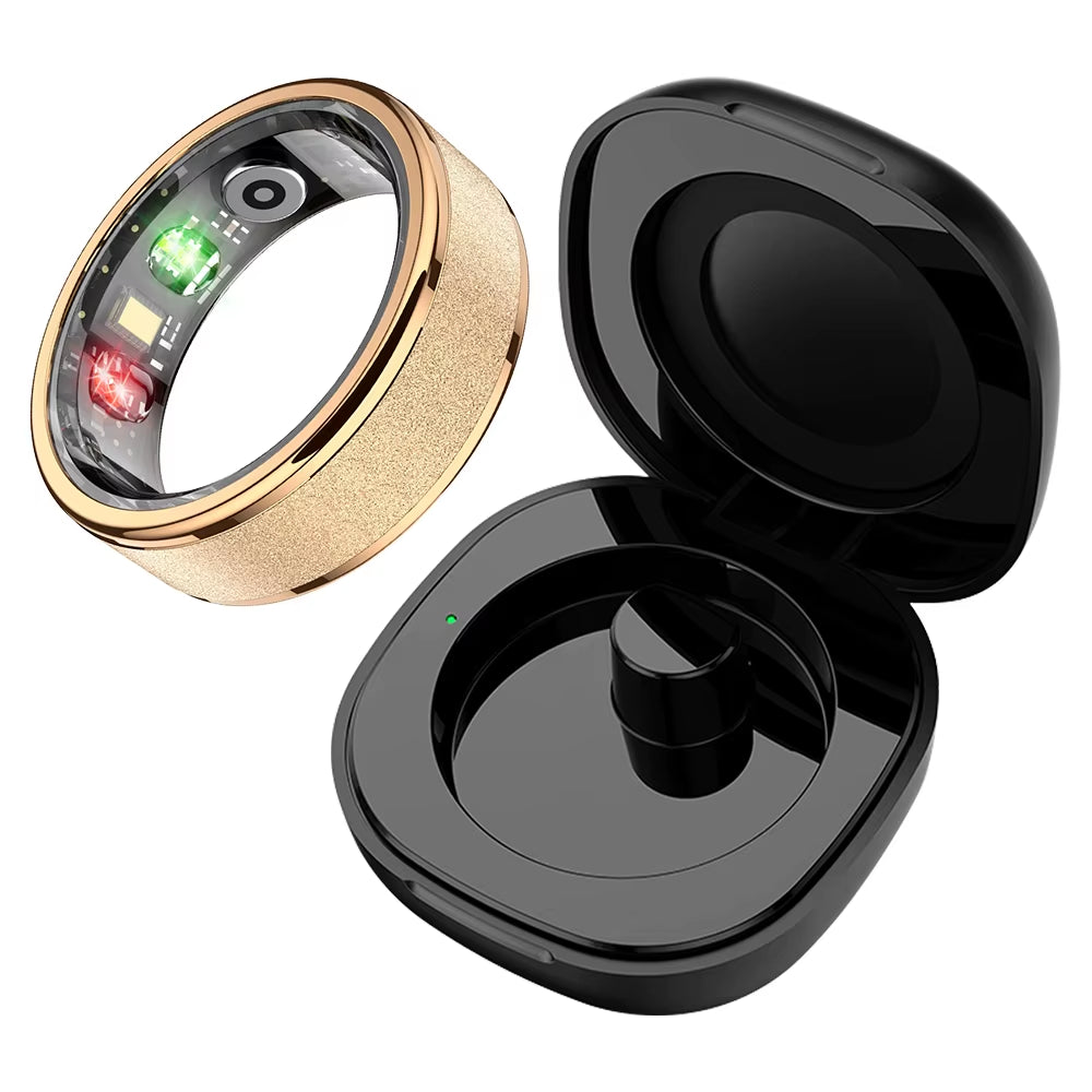 NovaRing™ R10: Professional Smart Ring with Health Tracking & Portable Charging Case
