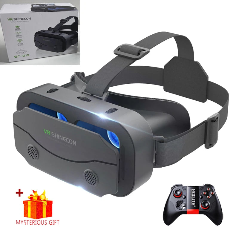 Pro-Vision VR Helmet – Ultra-HD 3D Virtual Reality Glasses for Mobile