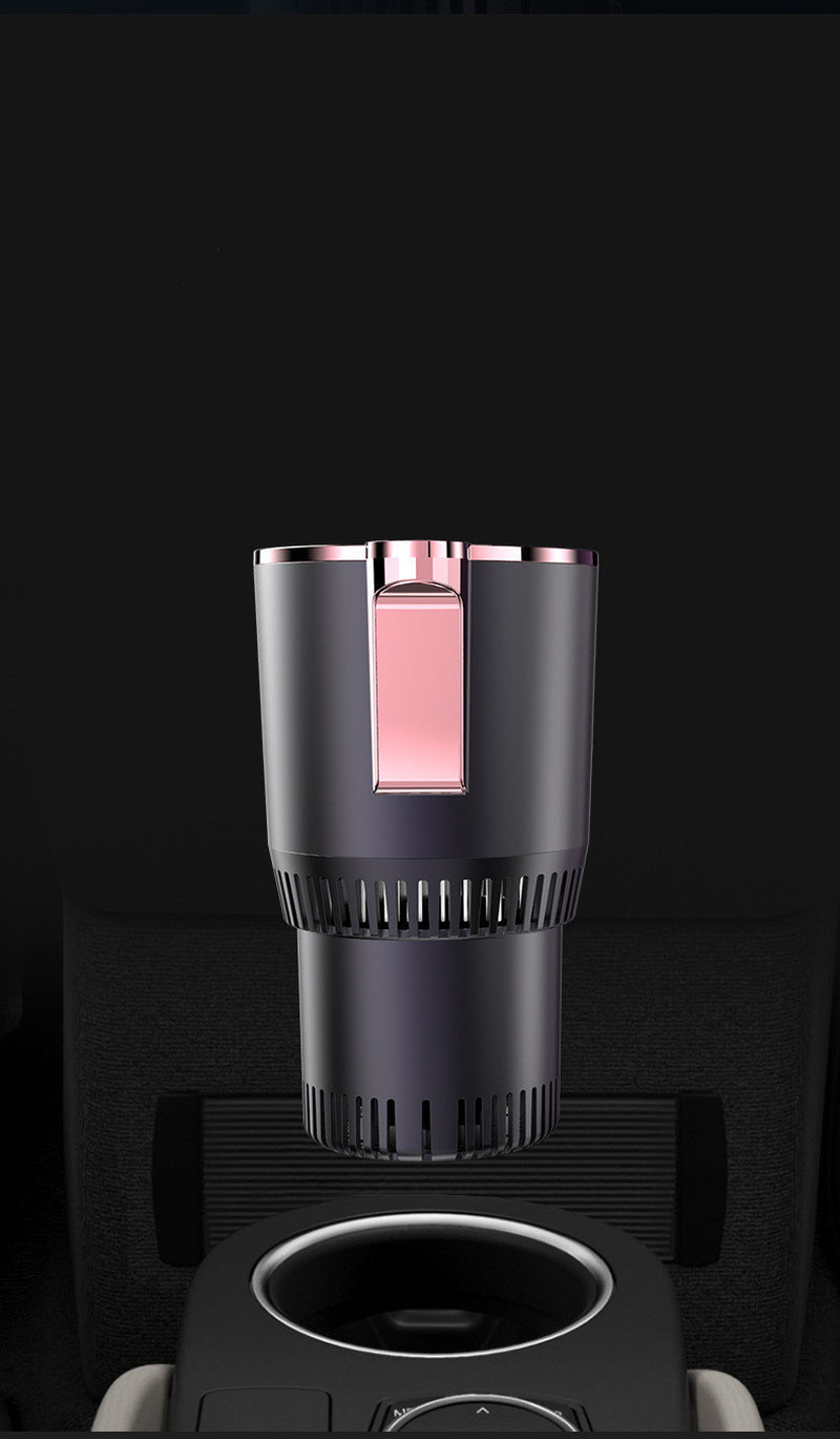 Stay Cozy on the Go: Intelligent 2-in-1 Car Cup Warmer and Cooler with Smart Display