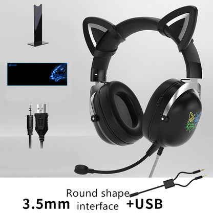 Experience Gaming Like Never Before with Our Adorable Wired Head-Mounted Headset for Girls