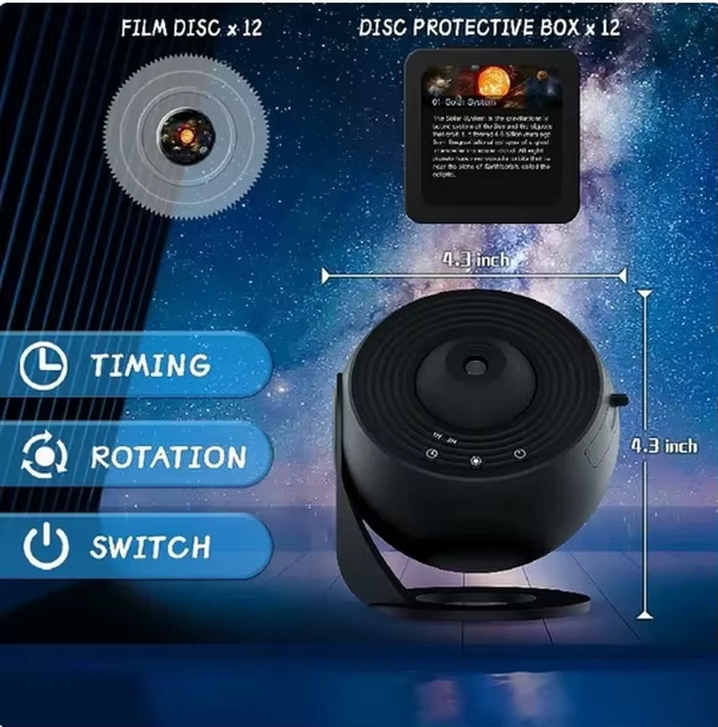 Cosmic Galaxy Projector – Immersive 360° Starry Sky Night Light