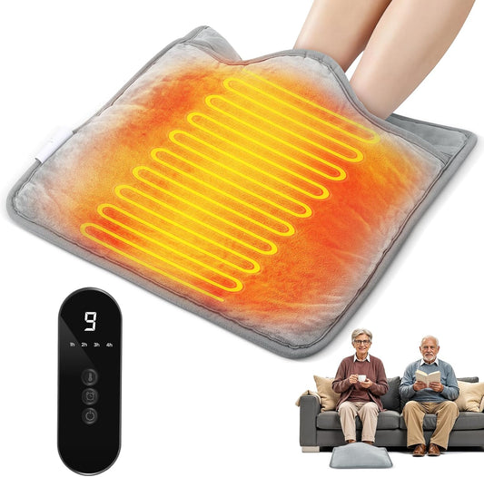Ultra-Soft Heated Foot Warmer – 9-Level Thermal Therapy for Full-Body Relief