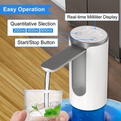 Smart LED Foldable Water Dispenser – Touch Control & Precision Volume