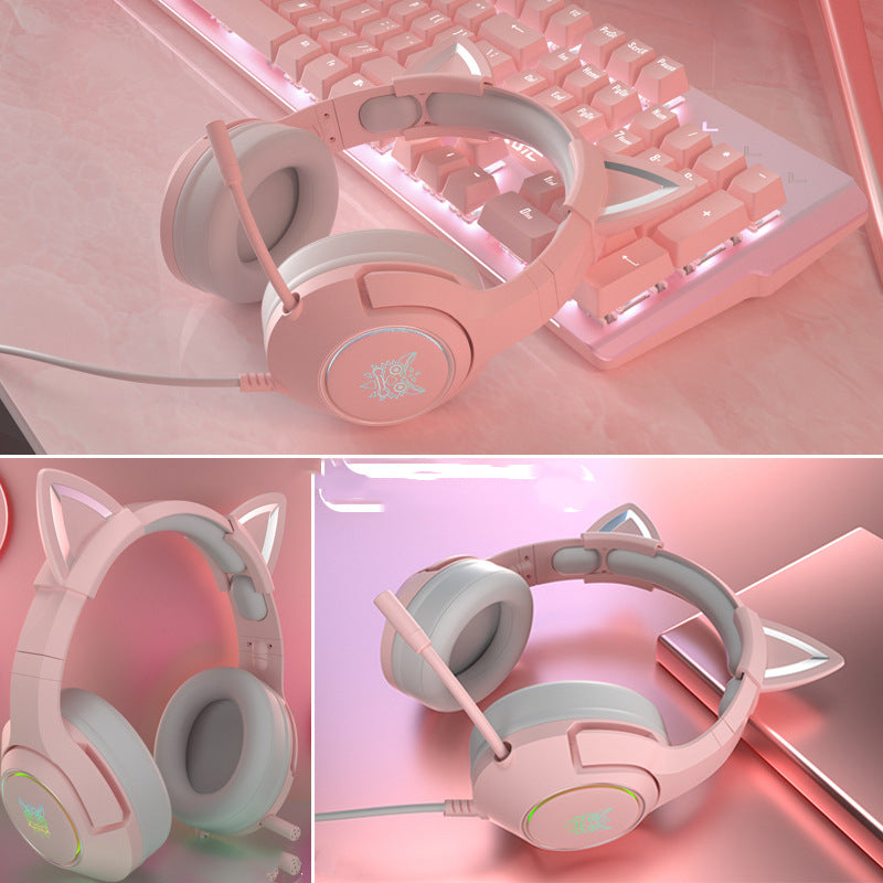 Experience Gaming Like Never Before with Our Adorable Wired Head-Mounted Headset for Girls